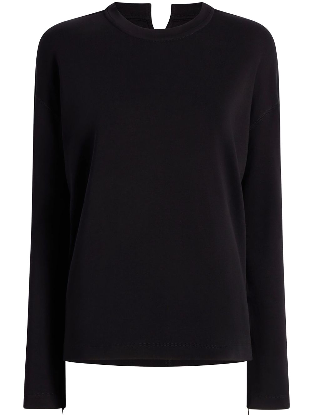 Another Tomorrow Luxe Seamed cotton T-shirt - Black von Another Tomorrow