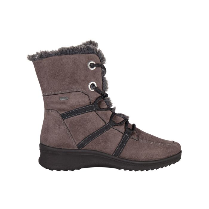 Ara Schnürstiefel aus Textil taupe Ara Schnürstiefel aus Textil taupe von ara