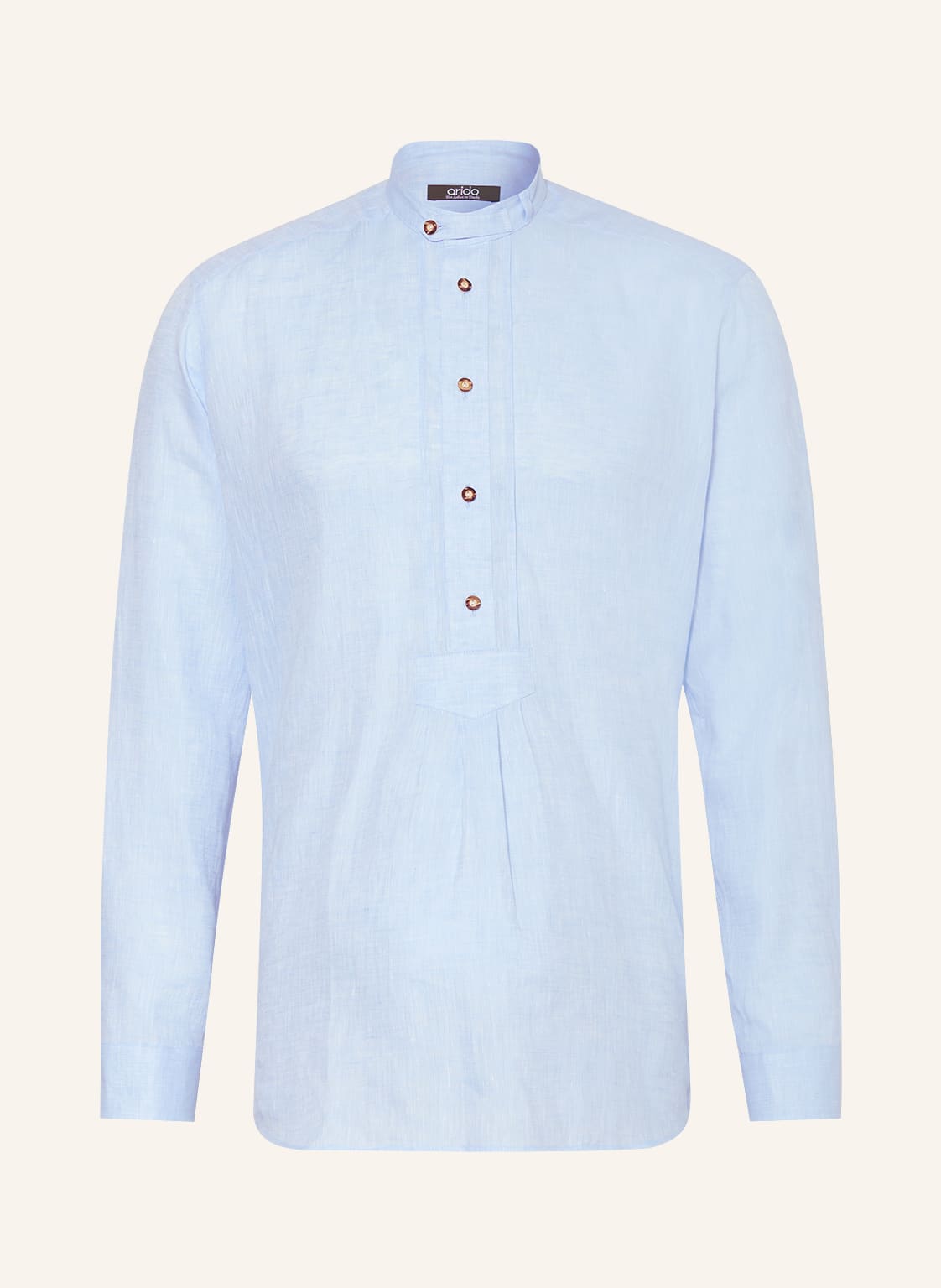 Arido Trachtenhemd Regular Fit Aus Leinen Mit Stehkragen blau Arido Trachtenhemd Regular Fit Aus Leinen Mit Stehkragen blau von arido