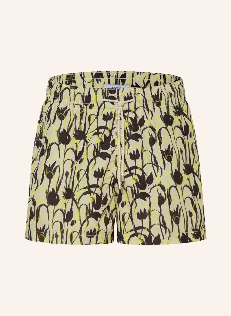 Arrels Barcelona Badeshorts Beige Tulips × Cecilia Carlsted beige von arrels BARCELONA