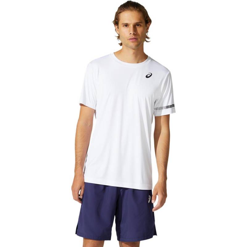 Court M Ss T-shirt Weiss Herren Weiss XS von asics