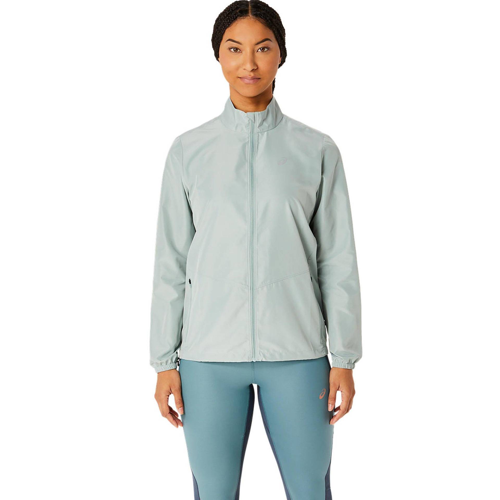 Trainerjacke Ohne Kapuze Damen Hellblau XS von asics