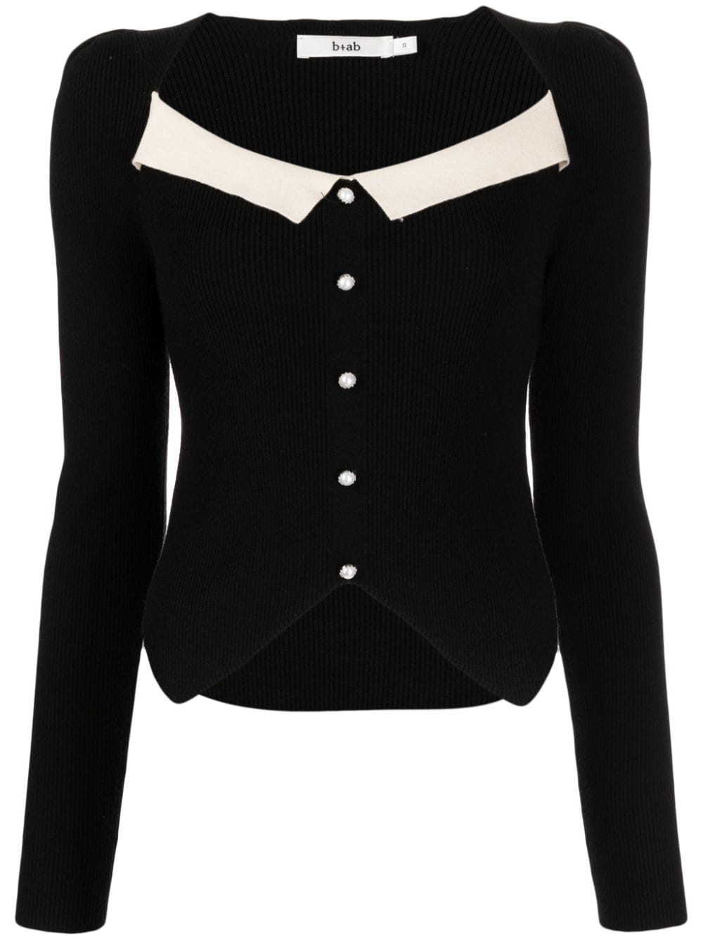 b+ab button-embellished jumper - Black von b+ab