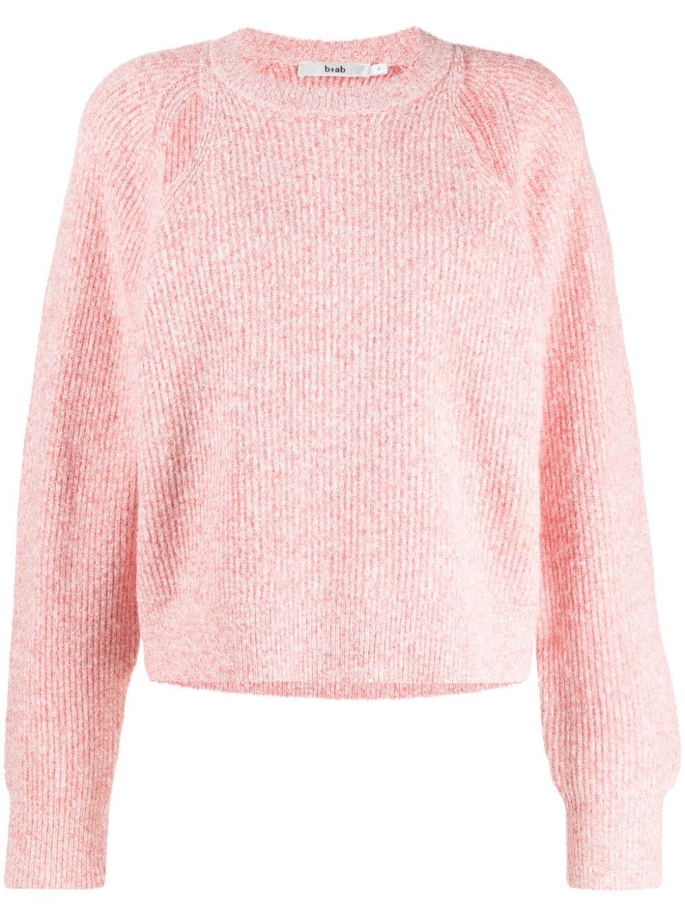 b+ab cut-out mélange ribbed-knit jumper - Pink von b+ab