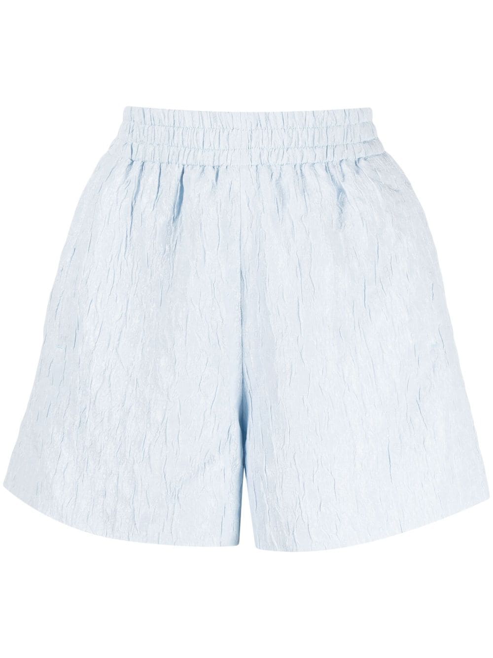 b+ab elasticated-waistband textured shorts - Blue von b+ab