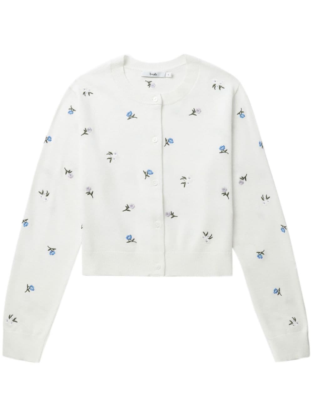b+ab floral-embroidered cardigan - White von b+ab