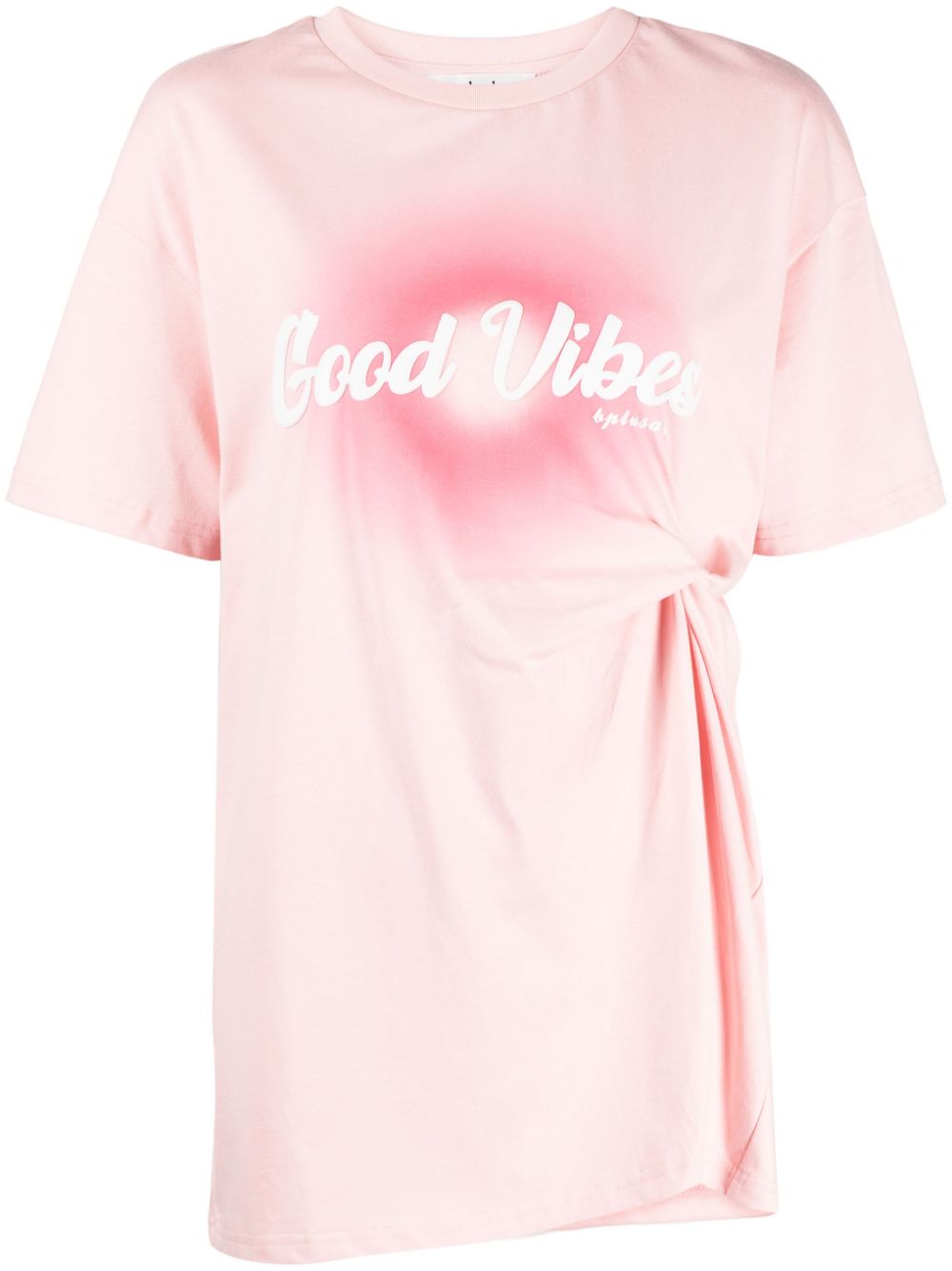 b+ab knot-detail cotton T-shirt - Pink von b+ab