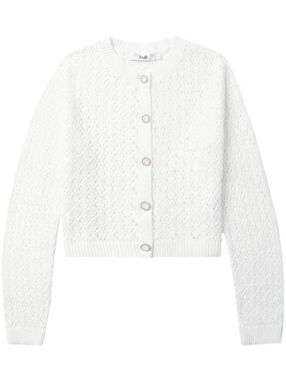 b+ab pointelle-knit cardigan - White von b+ab