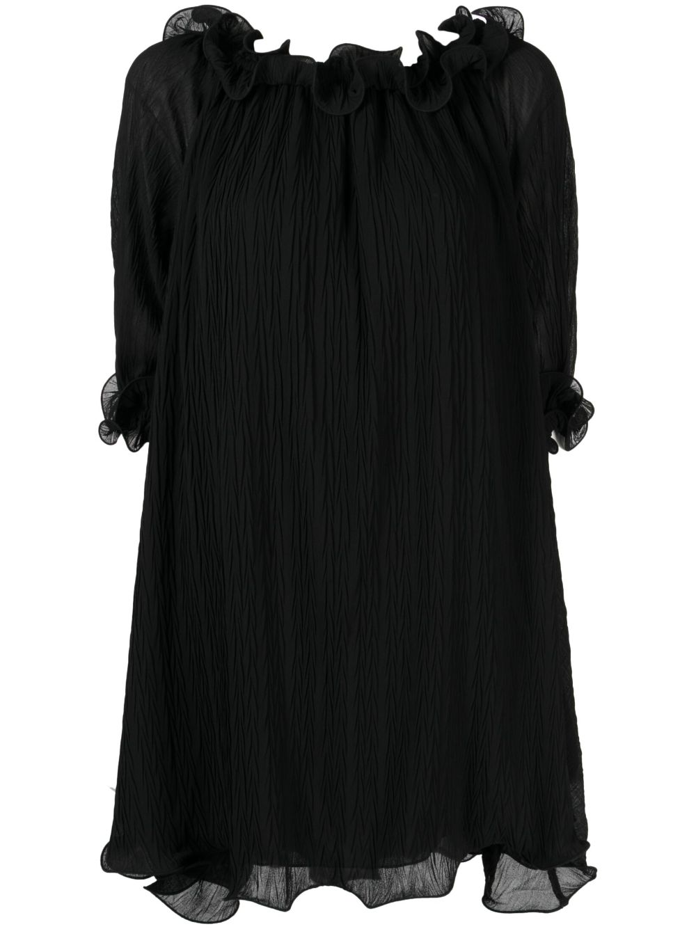 b+ab sleeveless wrinkled dress - Black von b+ab