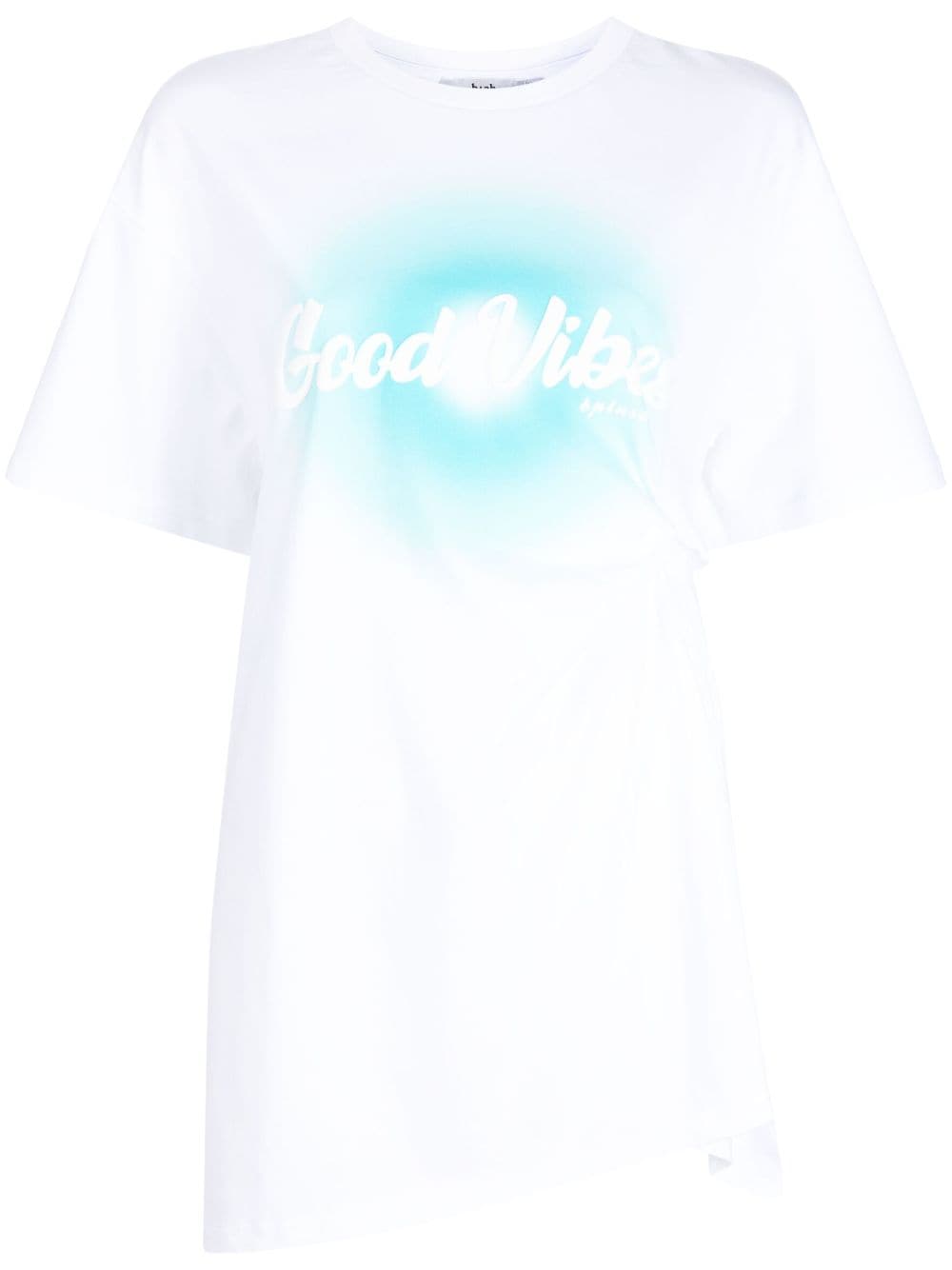 b+ab slogan-print cotton T-shirt - White von b+ab