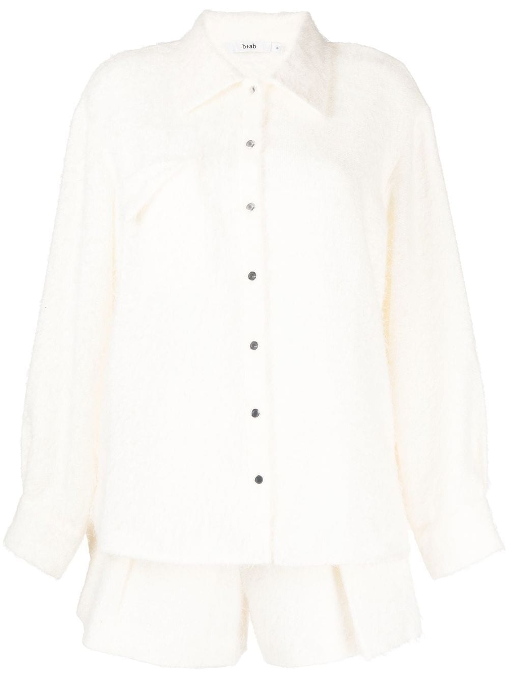 b+ab textured button-up shirt - White von b+ab