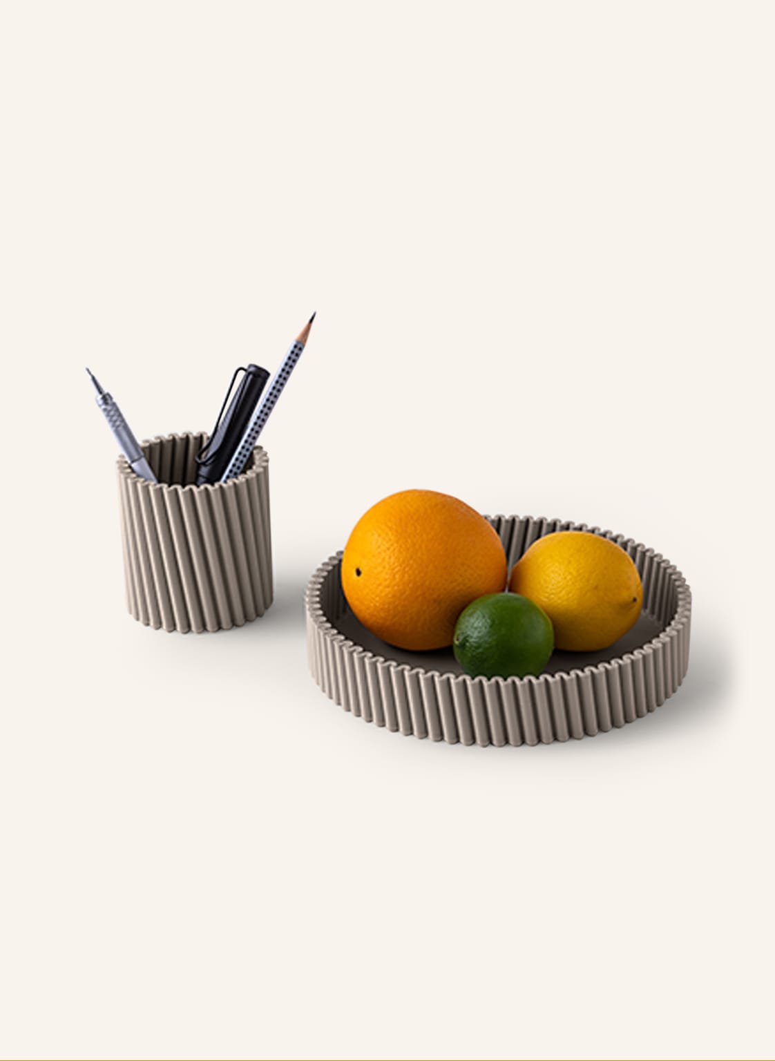 Bfriends Bene Set Bfriends: Tablett Und Stiftehalter beige von bFRIENDS bene