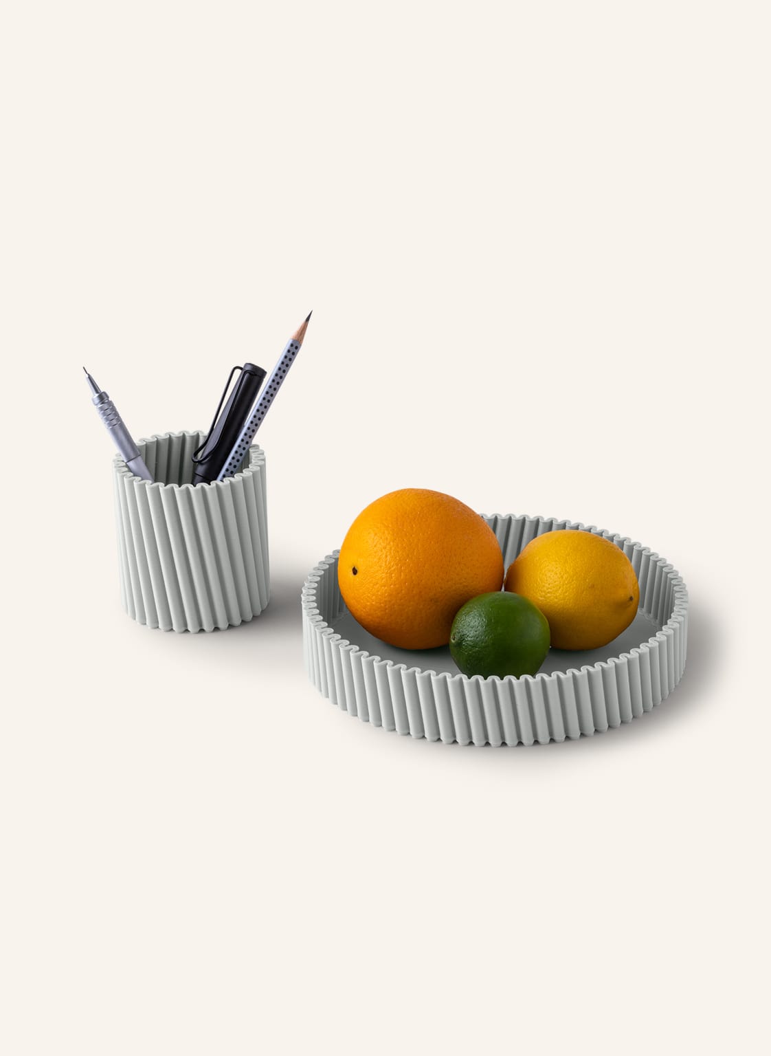Bfriends Bene Set Bfriends: Tablett Und Stiftehalter grau von bFRIENDS bene