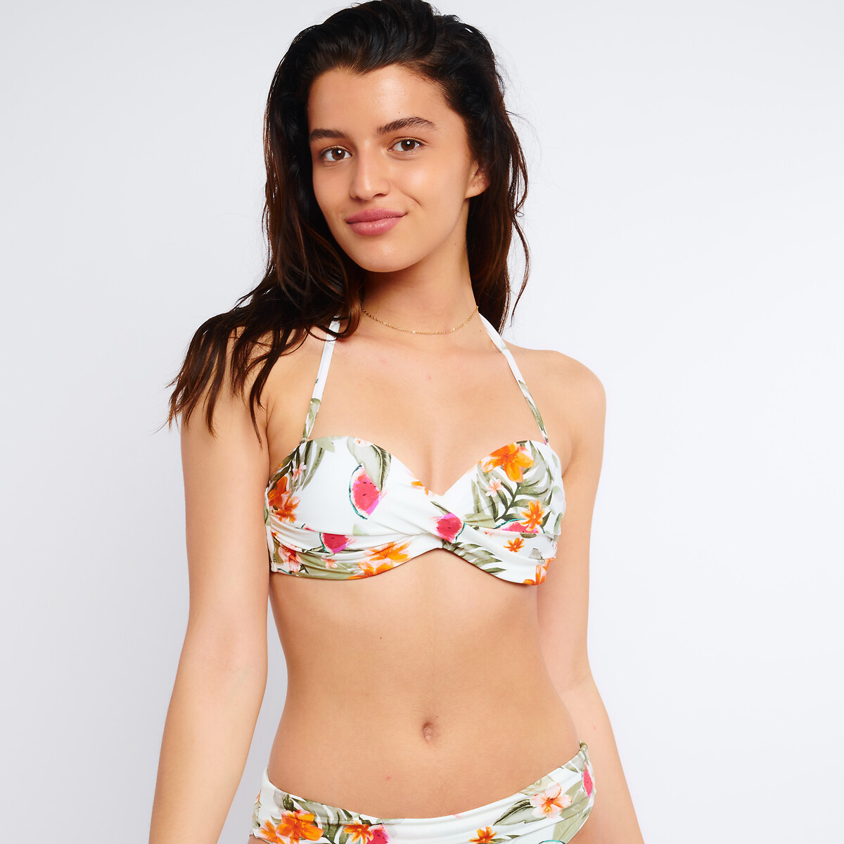 Bikini-Oberteil Sakata Palmrosed, Bandeau-Form von banana moon