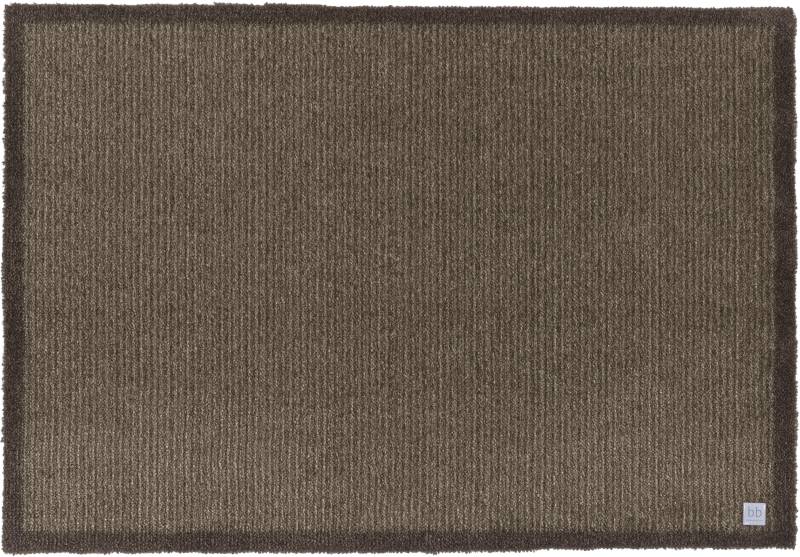 Barbara Becker Fussmatte »Gentle Schmutzfangmatte & Läufer, Made in Belgium«, rechteckig, 10 mm Höhe, Schmutzfangteppich, Schmutzmatte, dezentes Streifen Design, waschbar von barbara becker