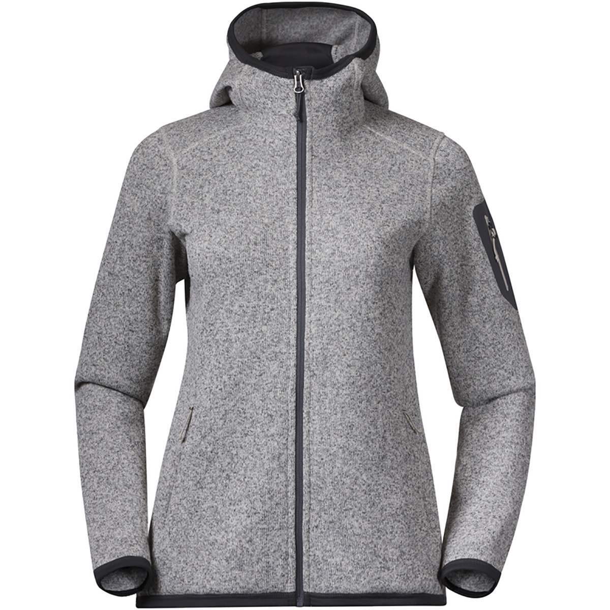 Bergans Damen Kamphaug Knitted Hoodie Jacke von bergans