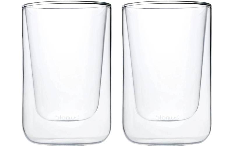 BLOMUS Cappuccinotasse »Nero 250 ml 2 Stück Transparent«, (2 tlg.) von blomus