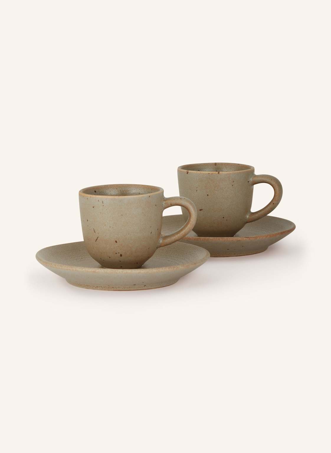 Blomus 2er-Set Espressotassen Kumi Mit Untertasse braun Blomus 2er-Set Espressotassen Kumi Mit Untertasse braun von blomus