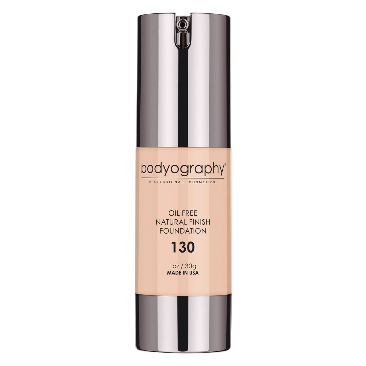 bodyography Teint - Oil Free Natural Finish Foundation Light/Med 130 von bodyography