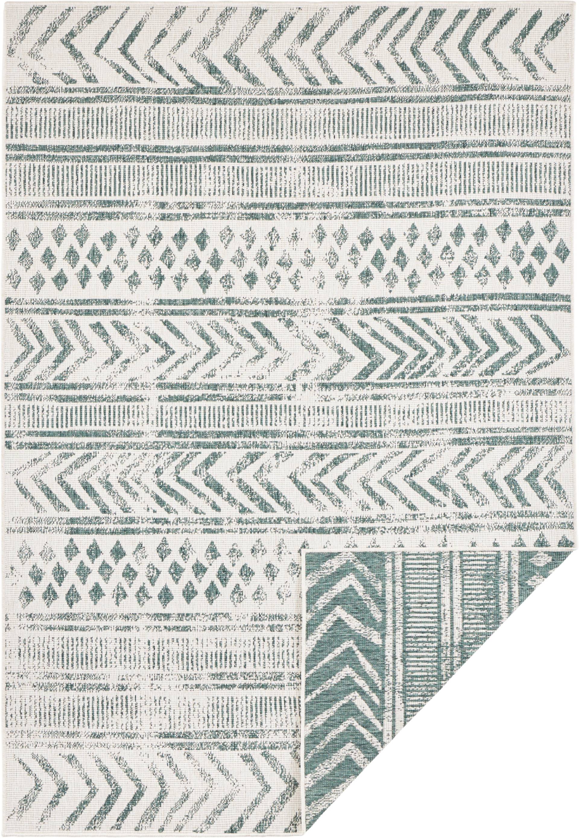 NORTHRUGS Teppich »BIRI Wendeteppich«, rechteckig, In-& Outdoor, Wetterfest, Balkon, Garten, Wohnzimmer, Wasserfest, Boho von NORTHRUGS