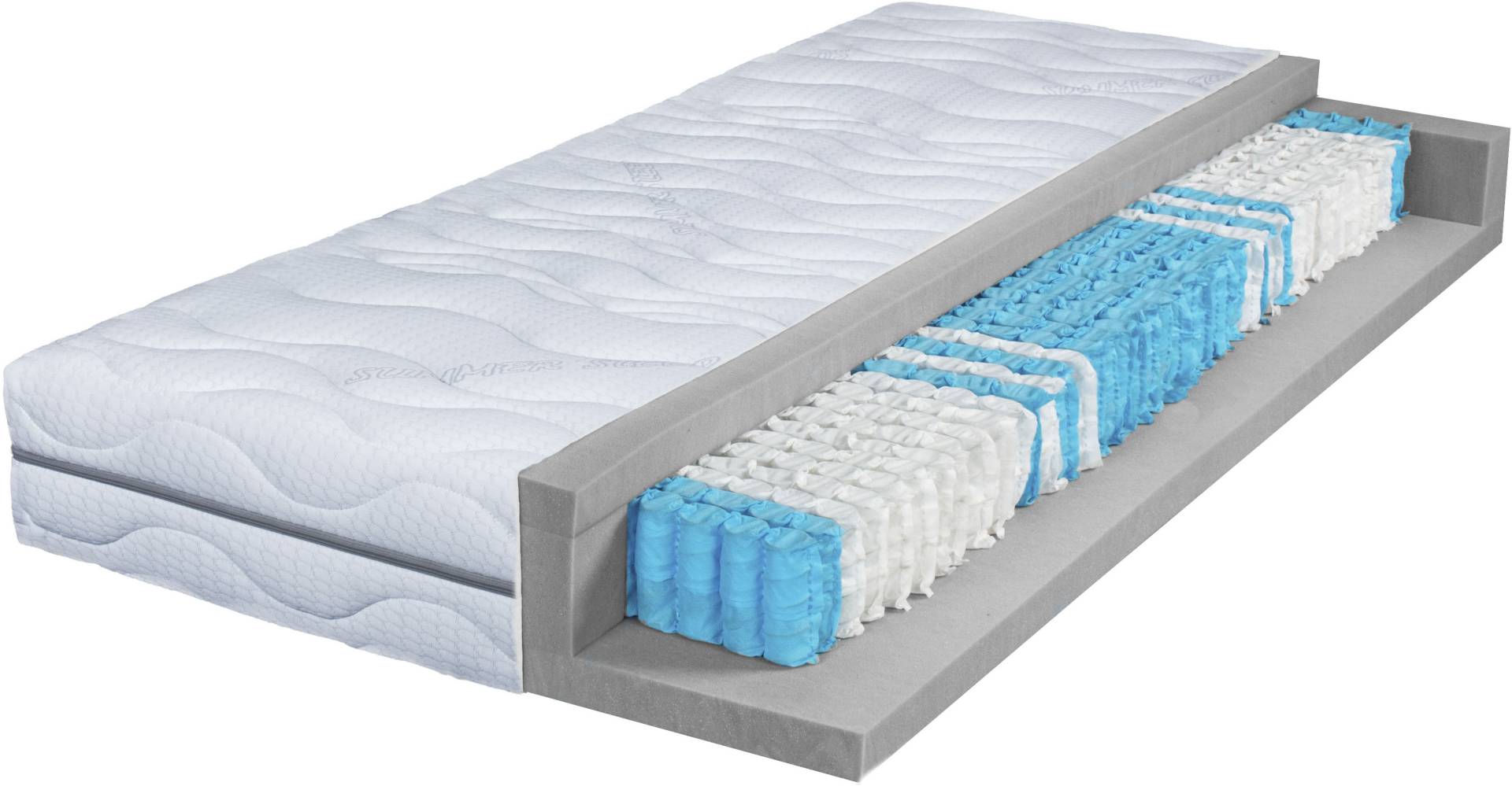 Breckle Northeim Taschenfederkernmatratze »Seasonsleep TFK 1000«, 25 cm hoch, 1000 Federn, (1 St.) von Breckle Northeim