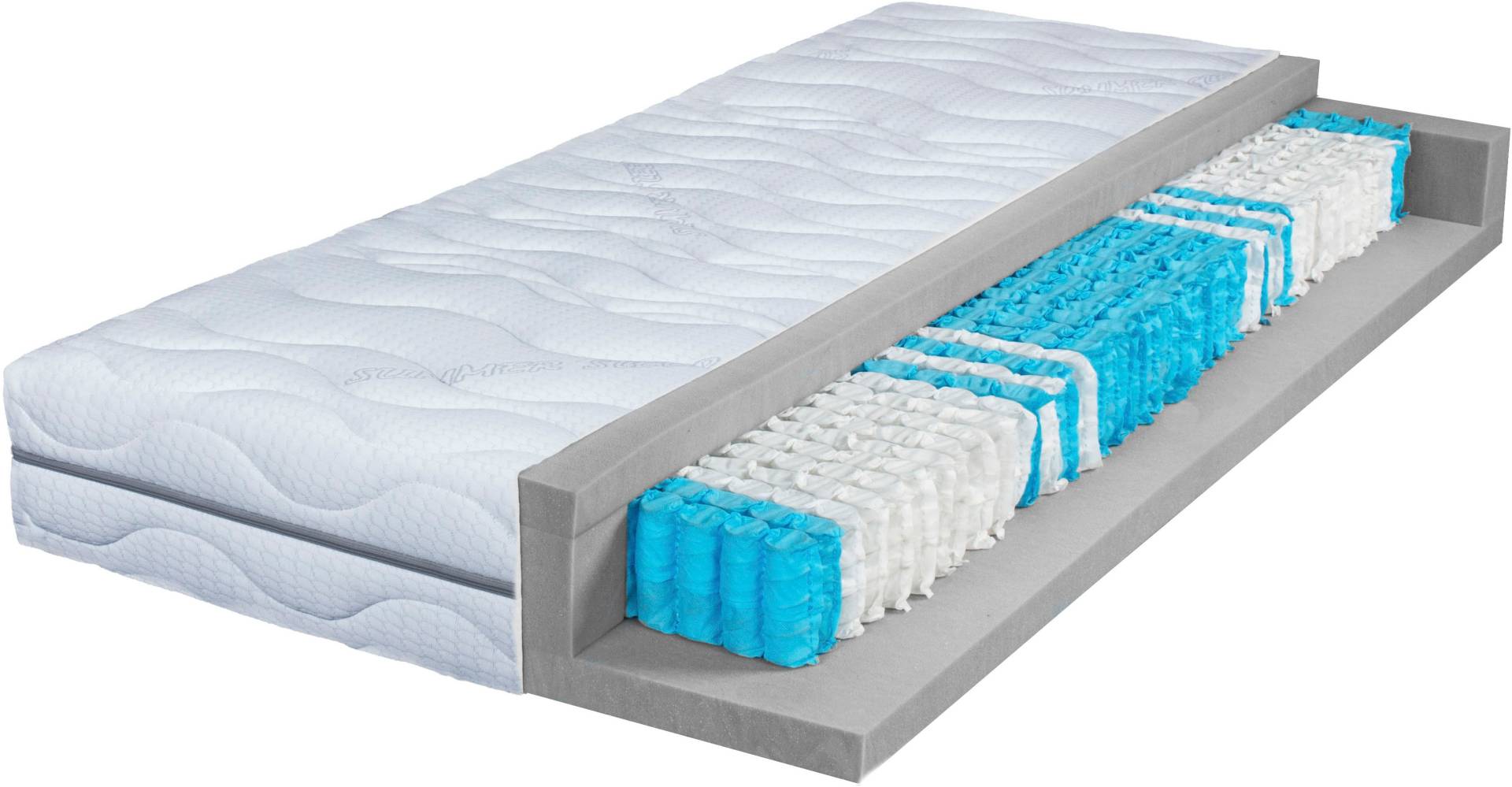 Breckle Northeim Taschenfederkernmatratze »Seasonsleep TFK 1000«, 25 cm hoch, 1000 Federn, (1 St.) von Breckle Northeim