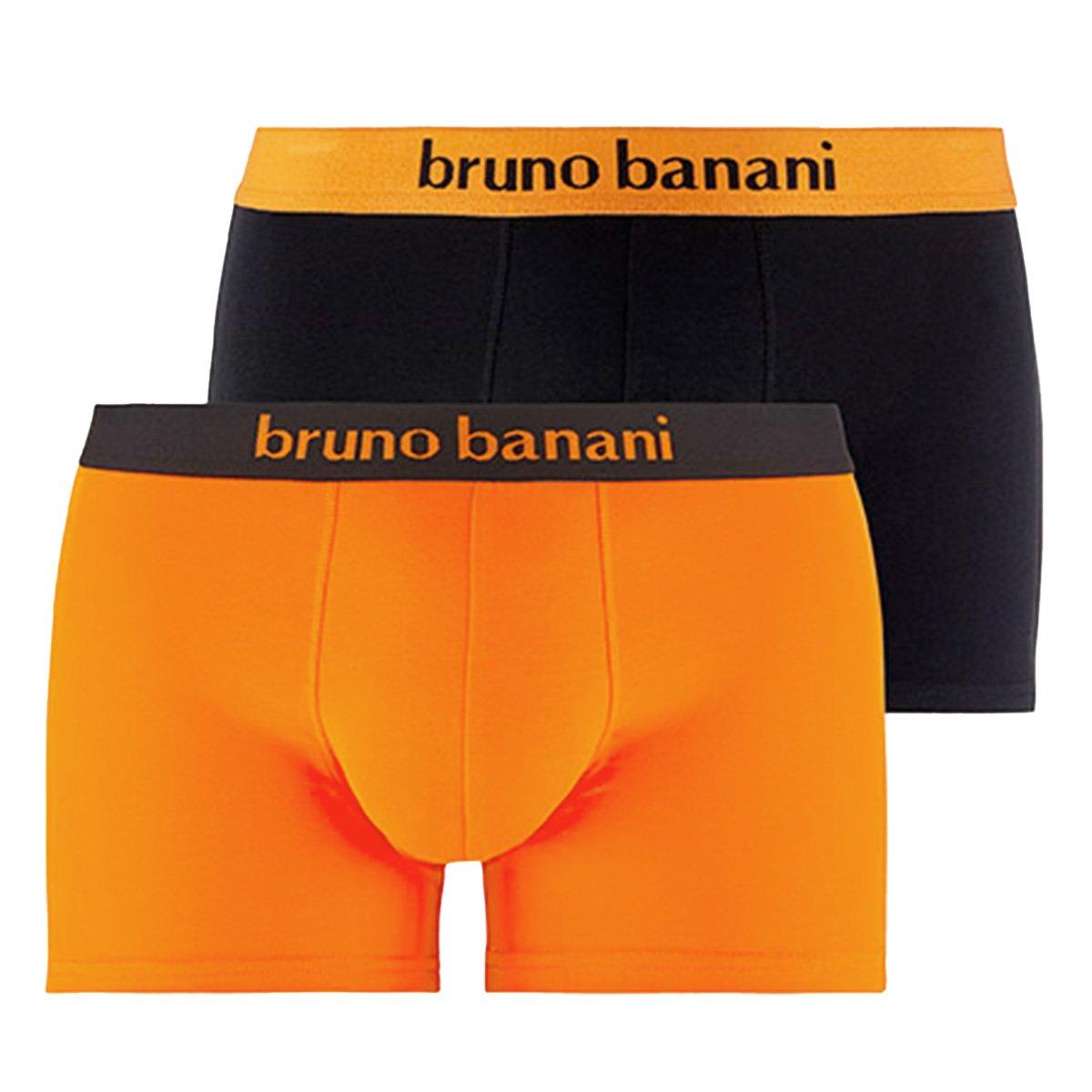 2er Pack Flowing - Retro Short Pant Herren Orange XXL von bruno banani