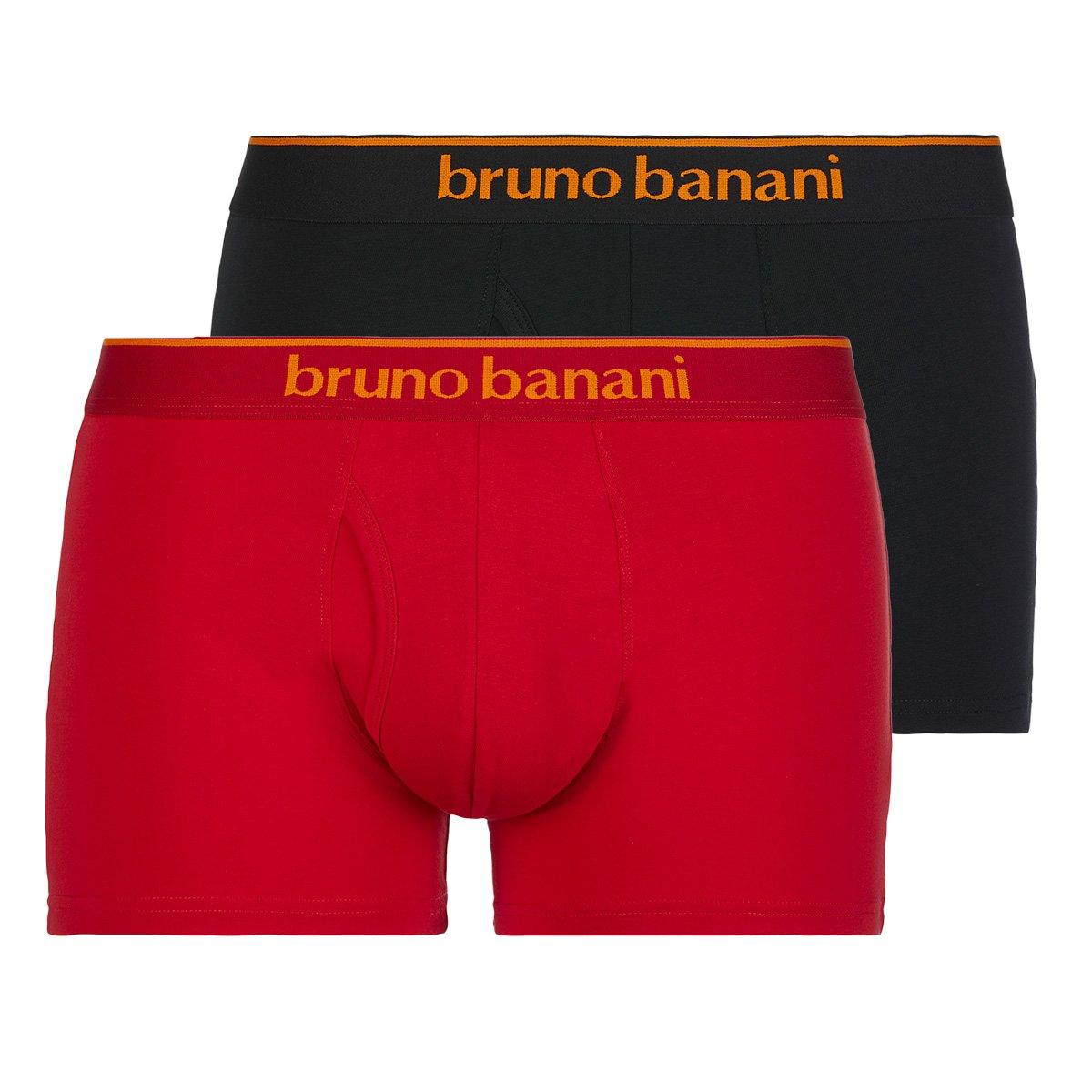 2er Pack Quick Access - Retro Short Pant Herren Rot Bunt S von bruno banani