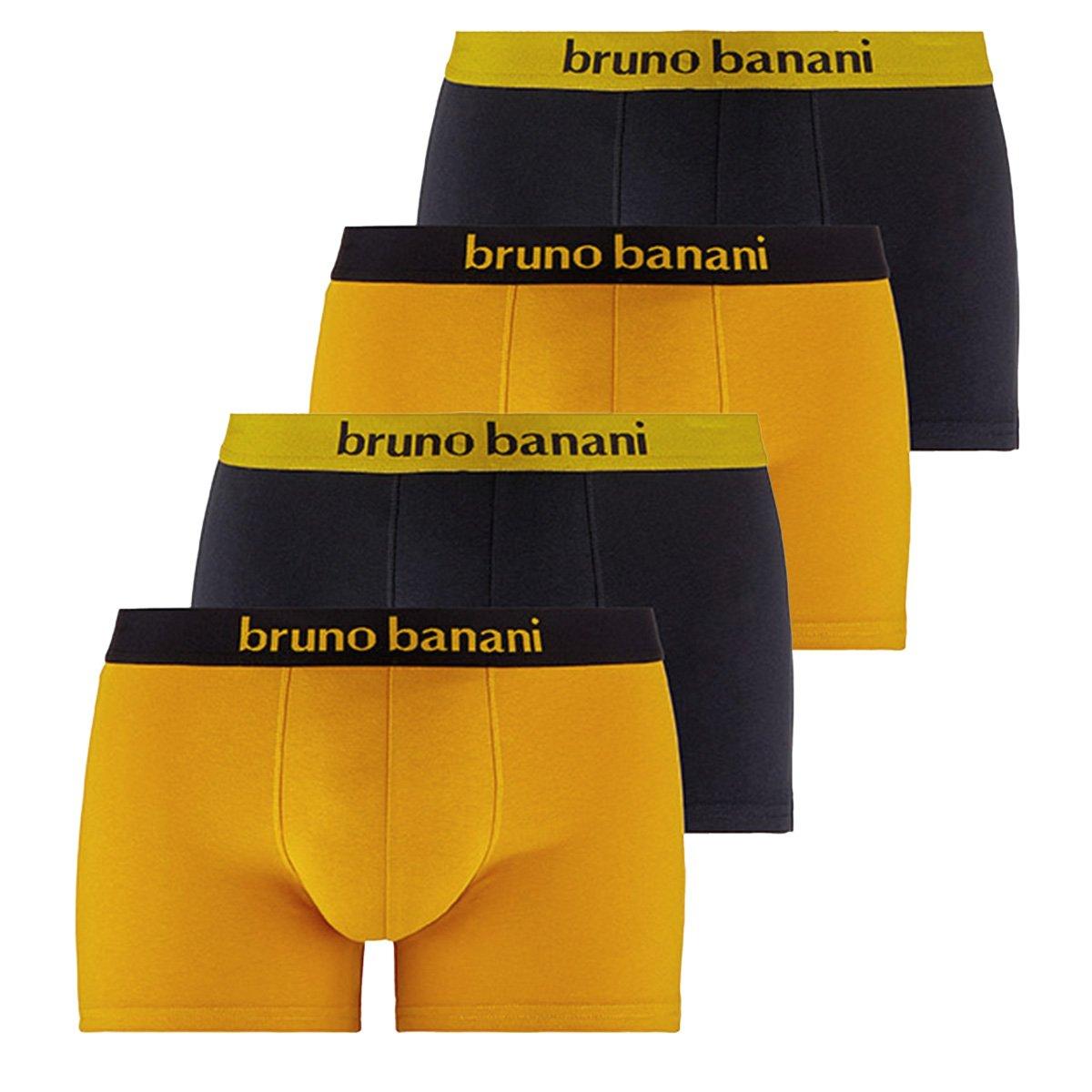 4er Pack Flowing - Retro Short Pant Herren Gelb Bunt 3XL von bruno banani