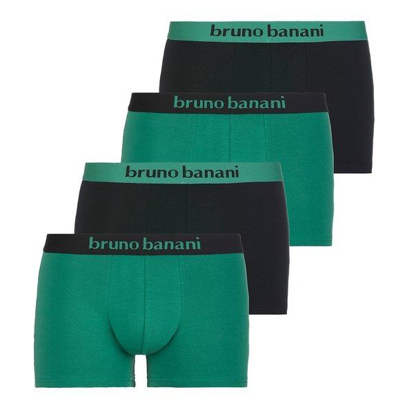 4er Pack Flowing - Retro Short Pant Herren Grün S von bruno banani