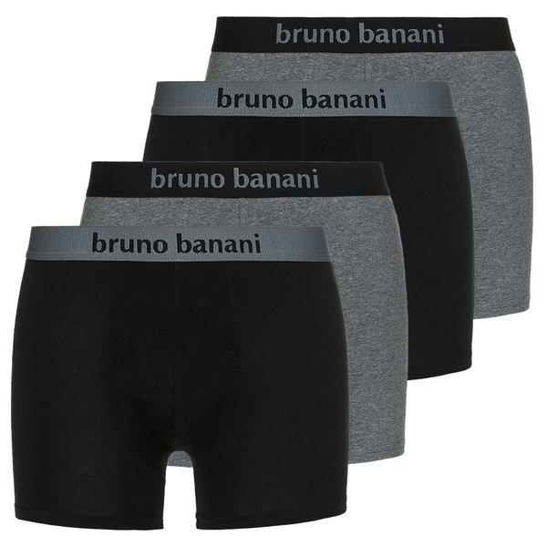 4er Pack Flowing - Short - Pants Herren Grau S von bruno banani