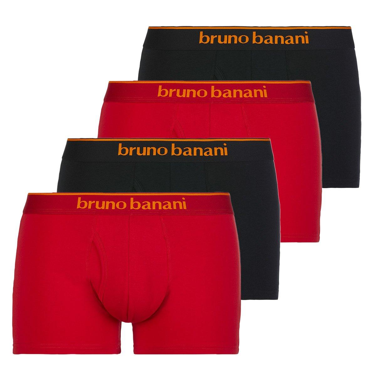 4er Pack Quick Access - Retro Short Pant Herren Rot Bunt S von bruno banani