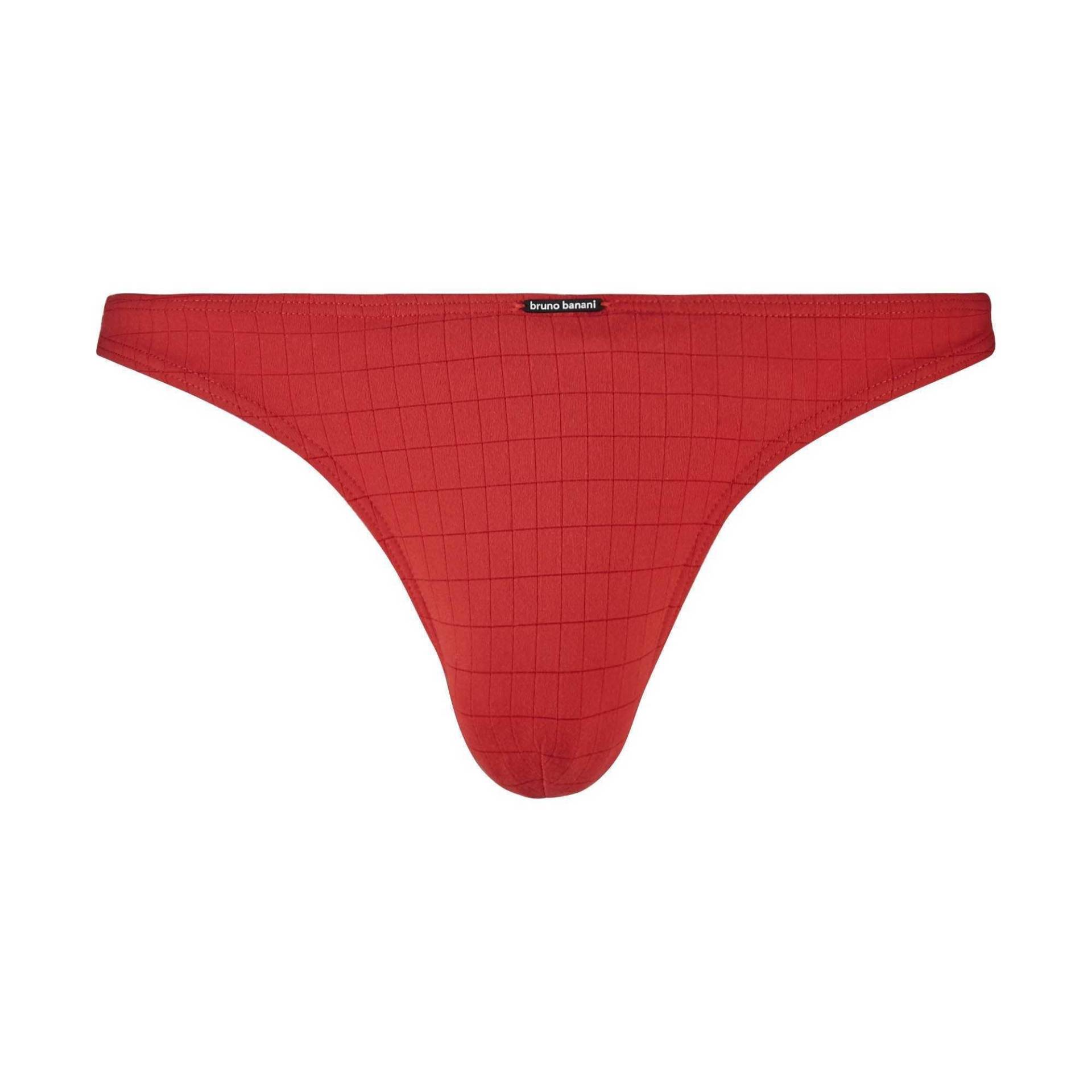 String Stretch Herren Rot L von bruno banani