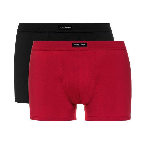 Boxershort 2er Pack Bequem Sitzend Herren Rot S von bruno banani