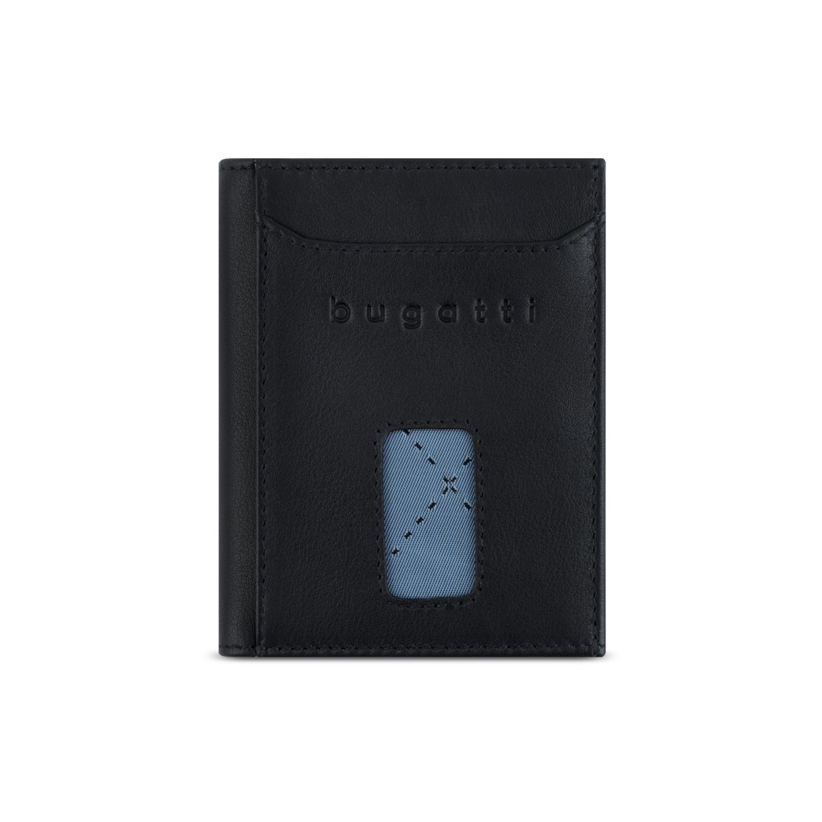 Secure Slim - RFID Kreditkartenhalter mit Wiener Münzfach Nappa Schwarz Secure Slim - RFID Kreditkartenhalter mit Wiener Münzfach Nappa Schwarz von bugatti