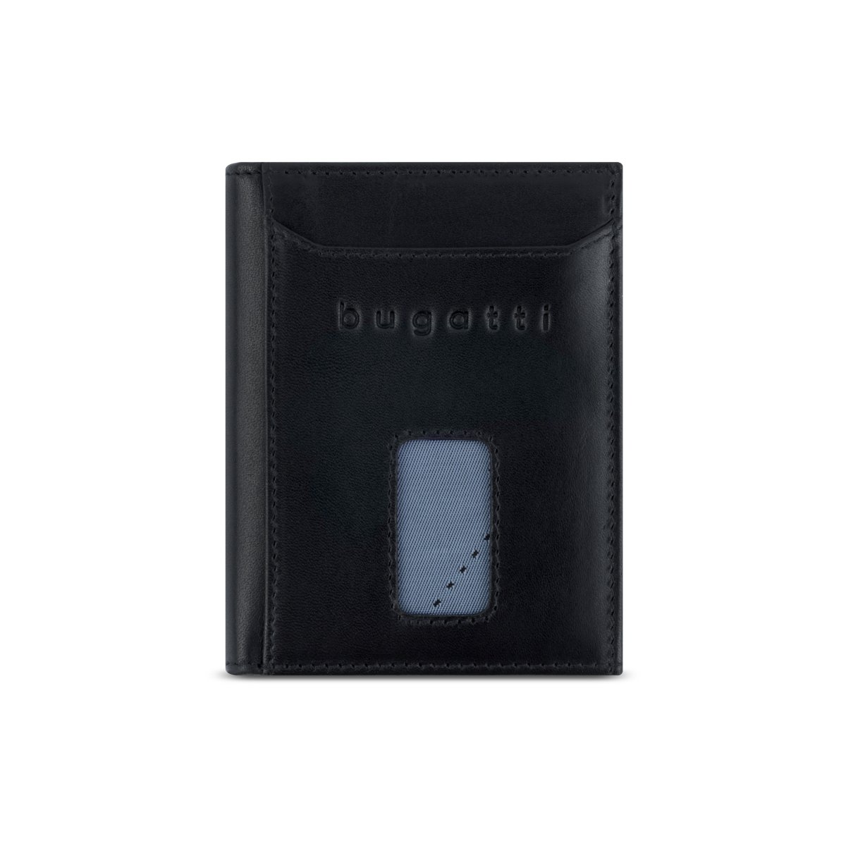 Secure Slim - RFID Kreditkartenhalter mit Wiener Münzfach Romano Schwarz Secure Slim - RFID Kreditkartenhalter mit Wiener Münzfach Romano Schwarz von bugatti