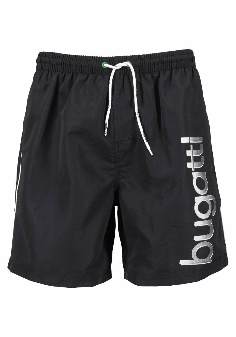 bugatti Badeshorts »Giovanni«, mit grossem Logoprint auf dem linken Bein von bugatti