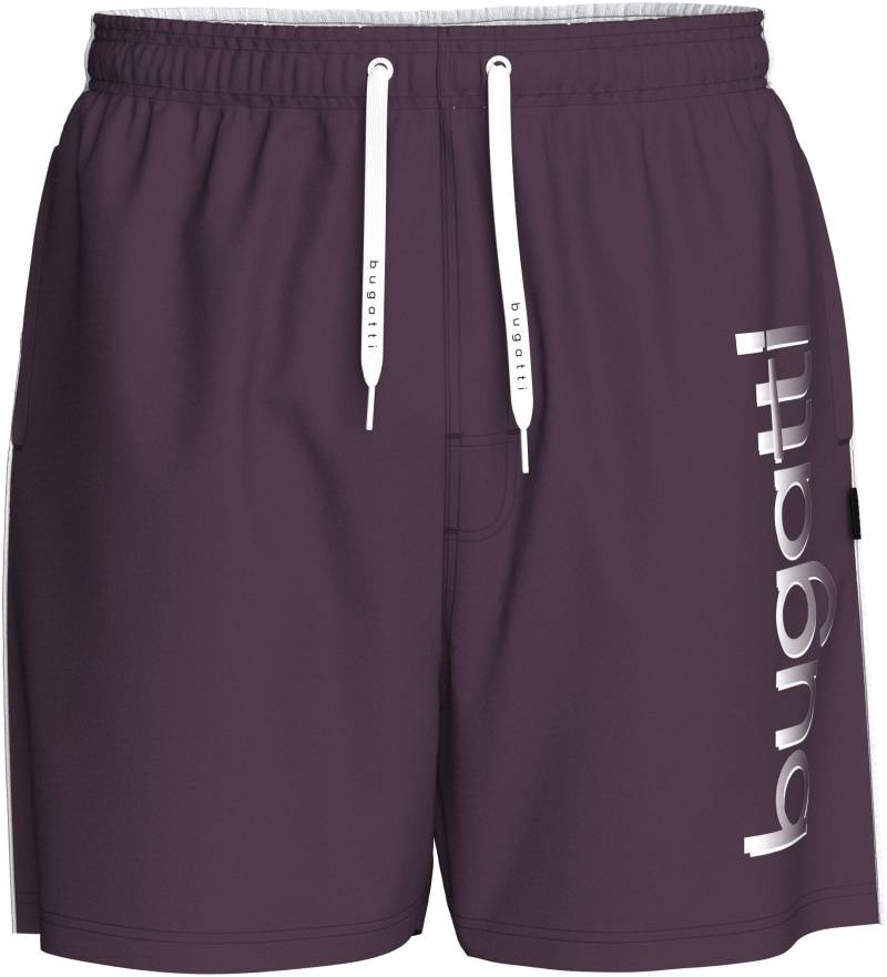 bugatti Badeshorts »Giovanni«, mit grossem Logoprint auf dem linken Bein von bugatti