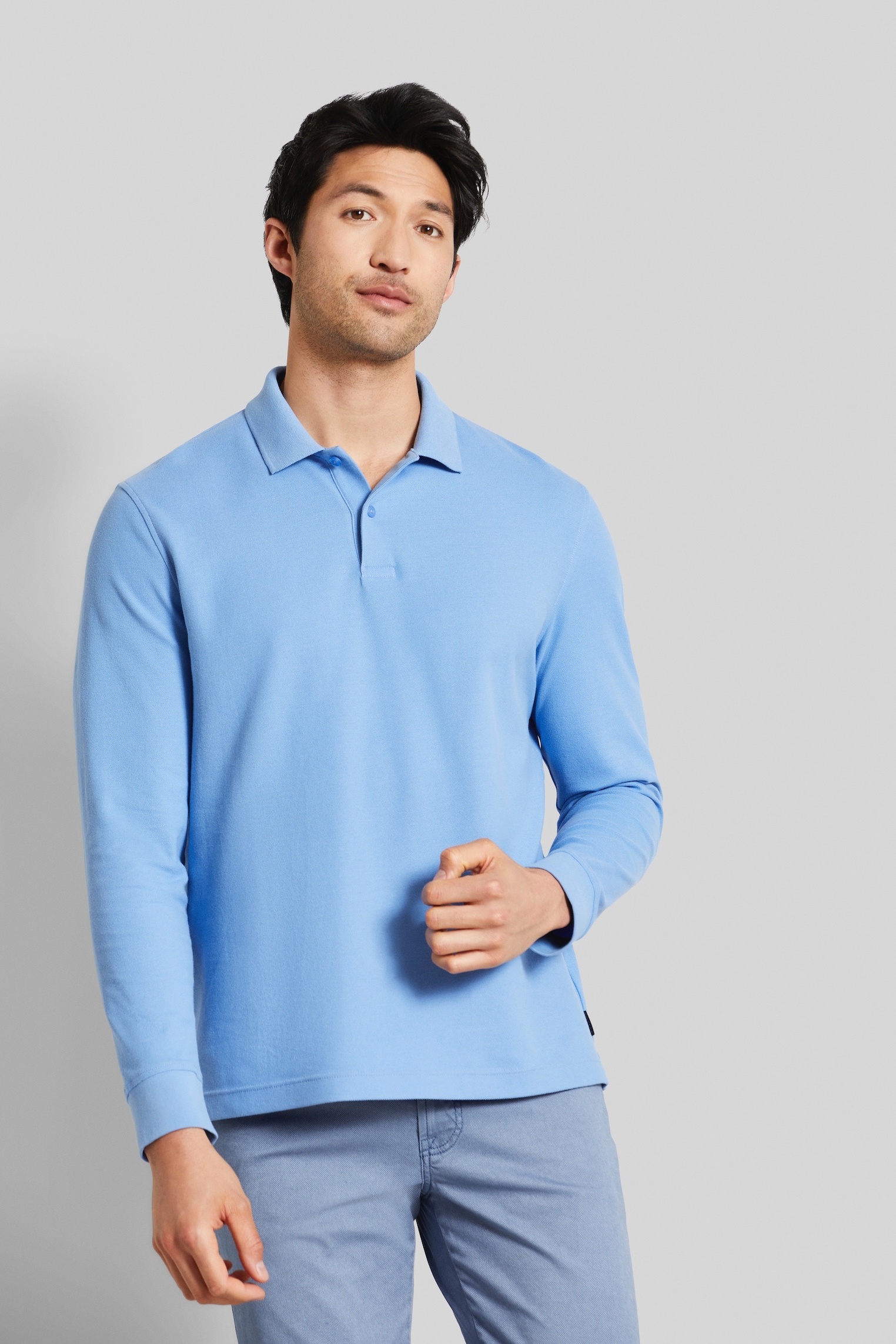 bugatti Langarm-Poloshirt von bugatti