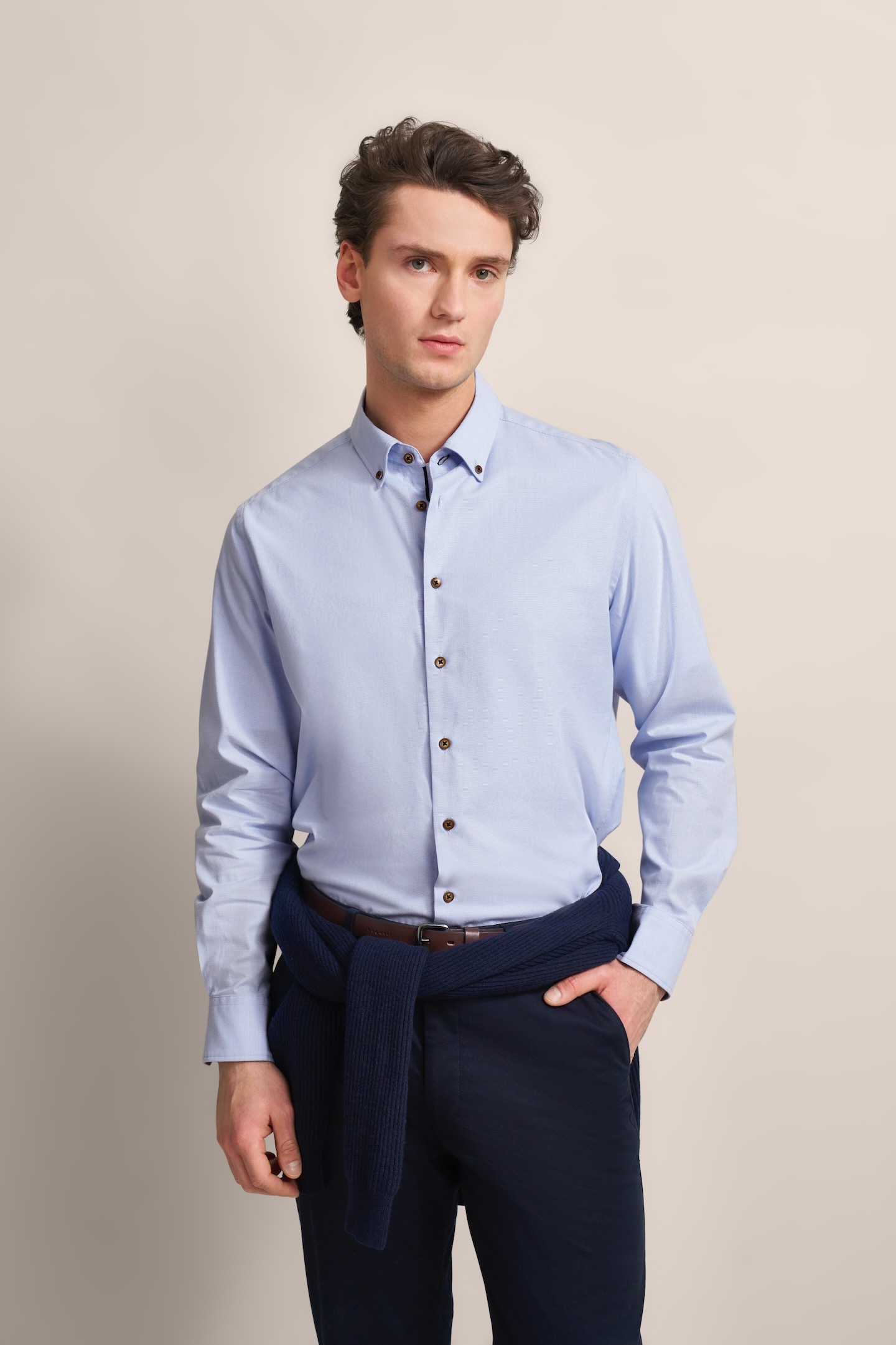 bugatti Langarmhemd, aus 100 % Baumwolle bugatti Langarmhemd, aus 100 % Baumwolle von bugatti