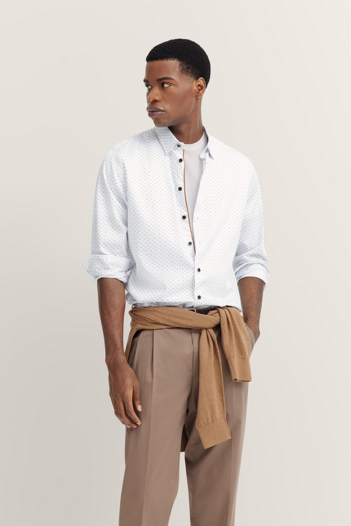bugatti Langarmhemd, in Satinoptik und mit Under-Button-Down Kragen bugatti Langarmhemd, in Satinoptik und mit Under-Button-Down Kragen von bugatti