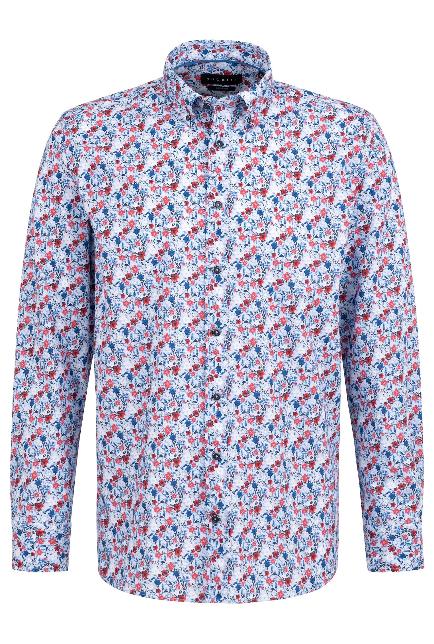 bugatti Langarmhemd, mit floralem Print von bugatti