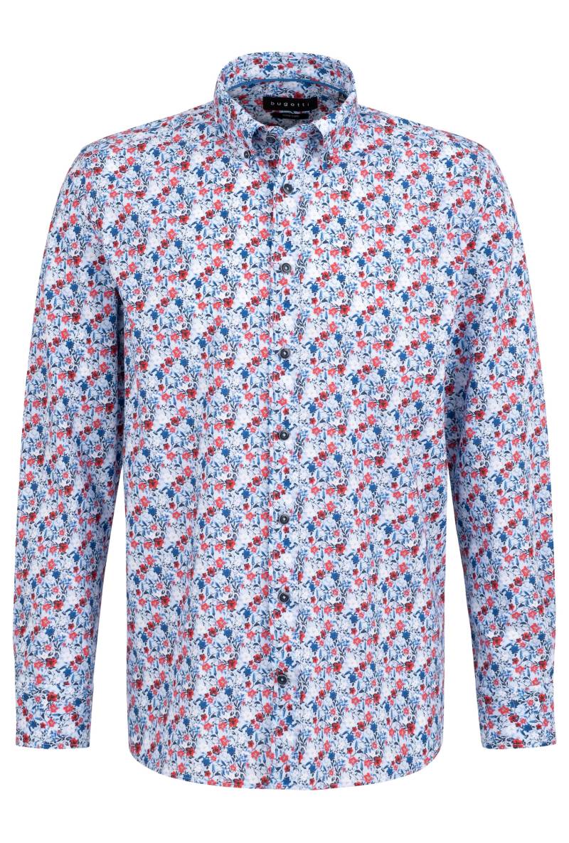 bugatti Langarmhemd, mit floralem Print von bugatti