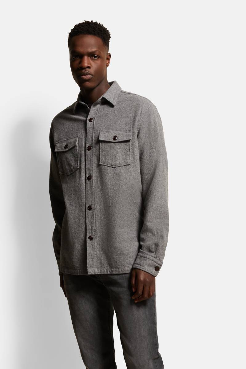 bugatti Langarmhemd »Overshirt«, mit aufgesetzten Taschen von bugatti