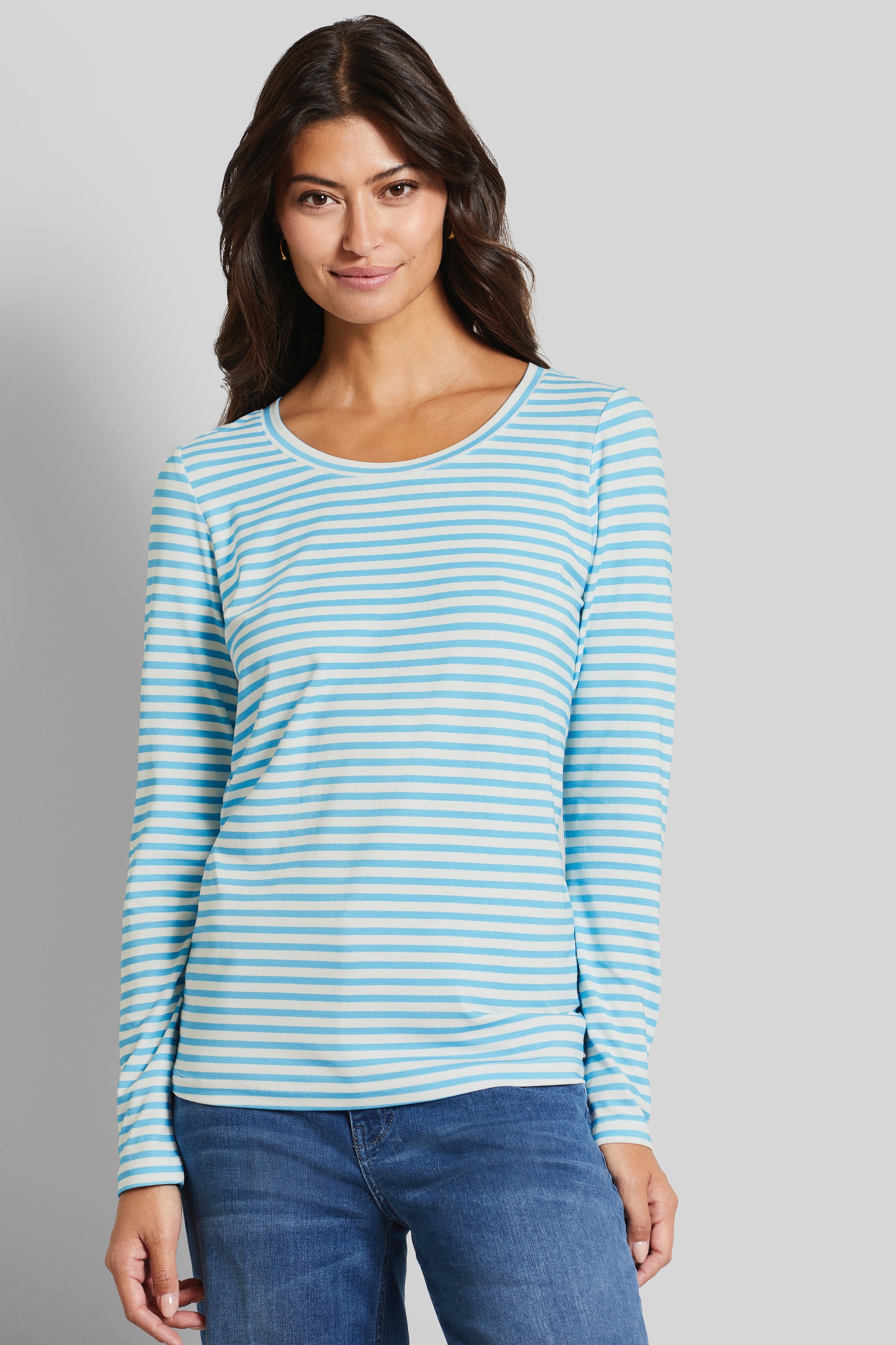 bugatti Langarmshirt, mit Streifen bugatti Langarmshirt, mit Streifen von bugatti