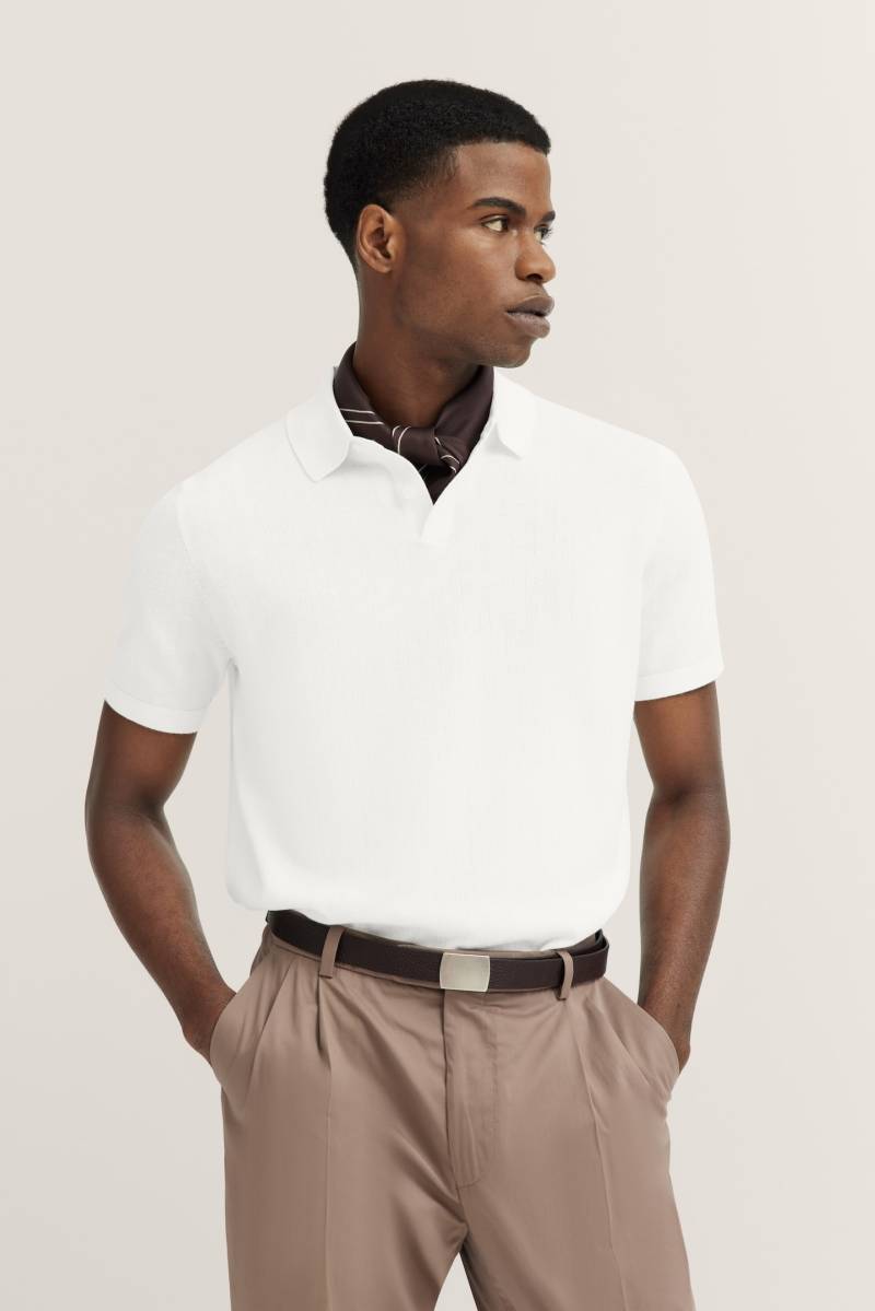 bugatti Poloshirt, in feiner Strickstruktur von bugatti