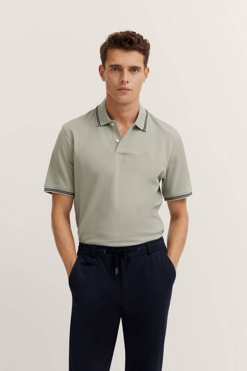 bugatti Poloshirt, mit Kontraststreifen und Bruststickerei von bugatti