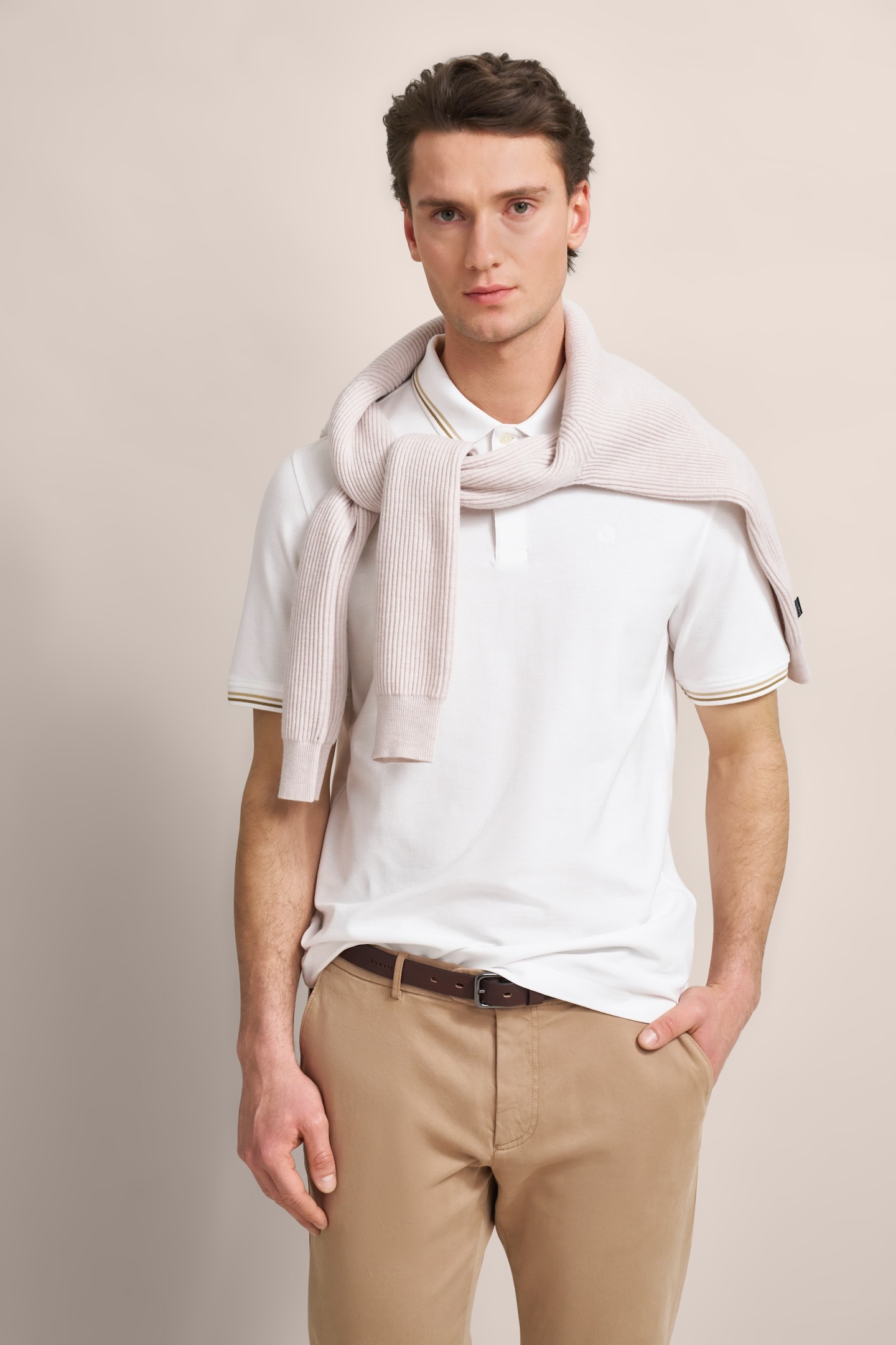 bugatti Poloshirt, mit Kontraststreifen bugatti Poloshirt, mit Kontraststreifen von bugatti