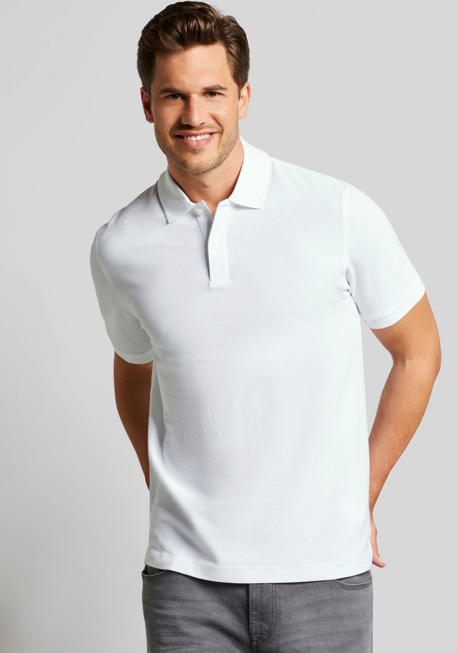 bugatti Poloshirt, mit Logostickerei bugatti Poloshirt, mit Logostickerei von bugatti