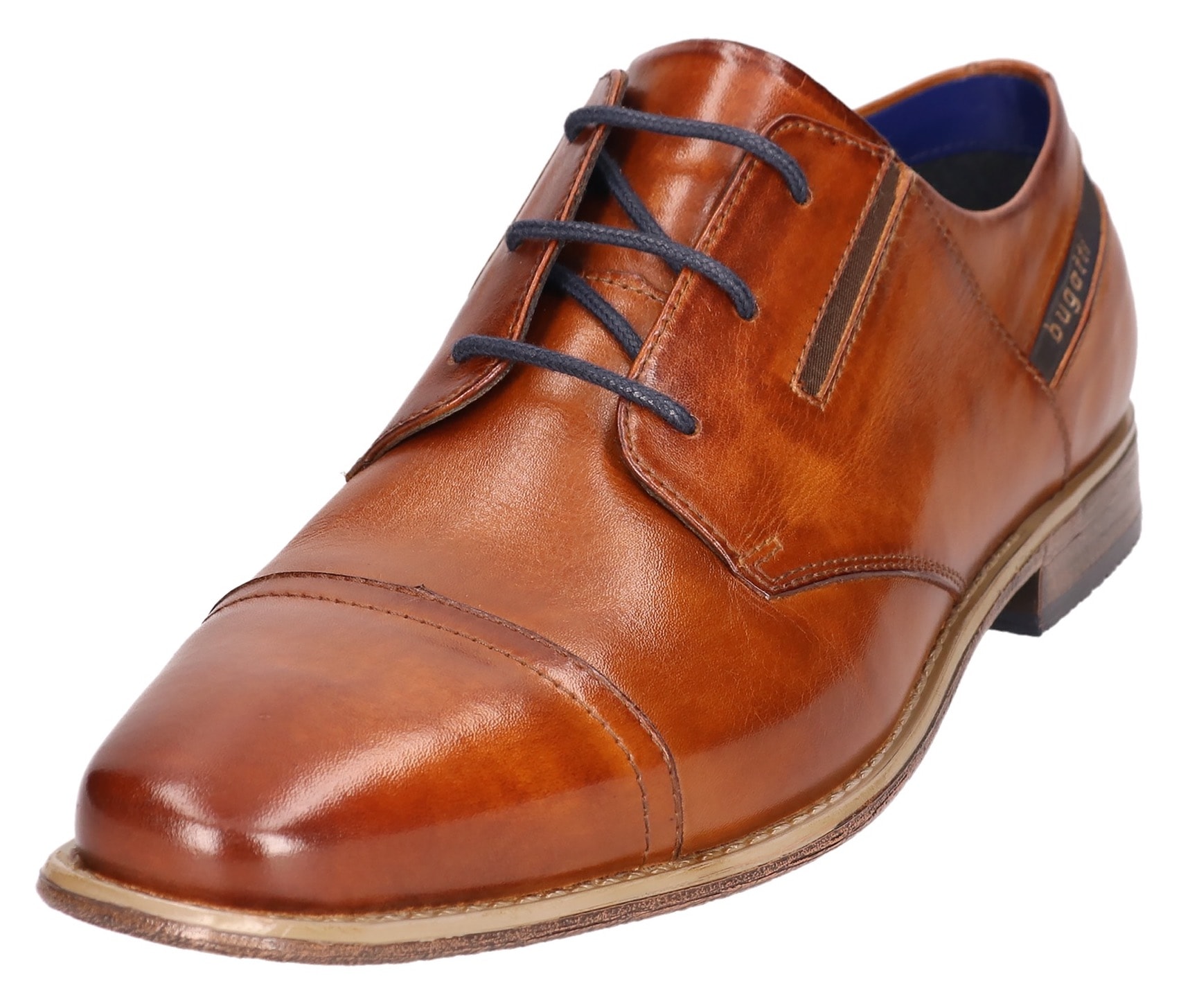 bugatti Schnürschuh, Blockabsatz, Abendschuh, Festtagsschuh mit Stretcheinsätzen bugatti Schnürschuh, Blockabsatz, Abendschuh, Festtagsschuh mit Stretcheinsätzen von bugatti